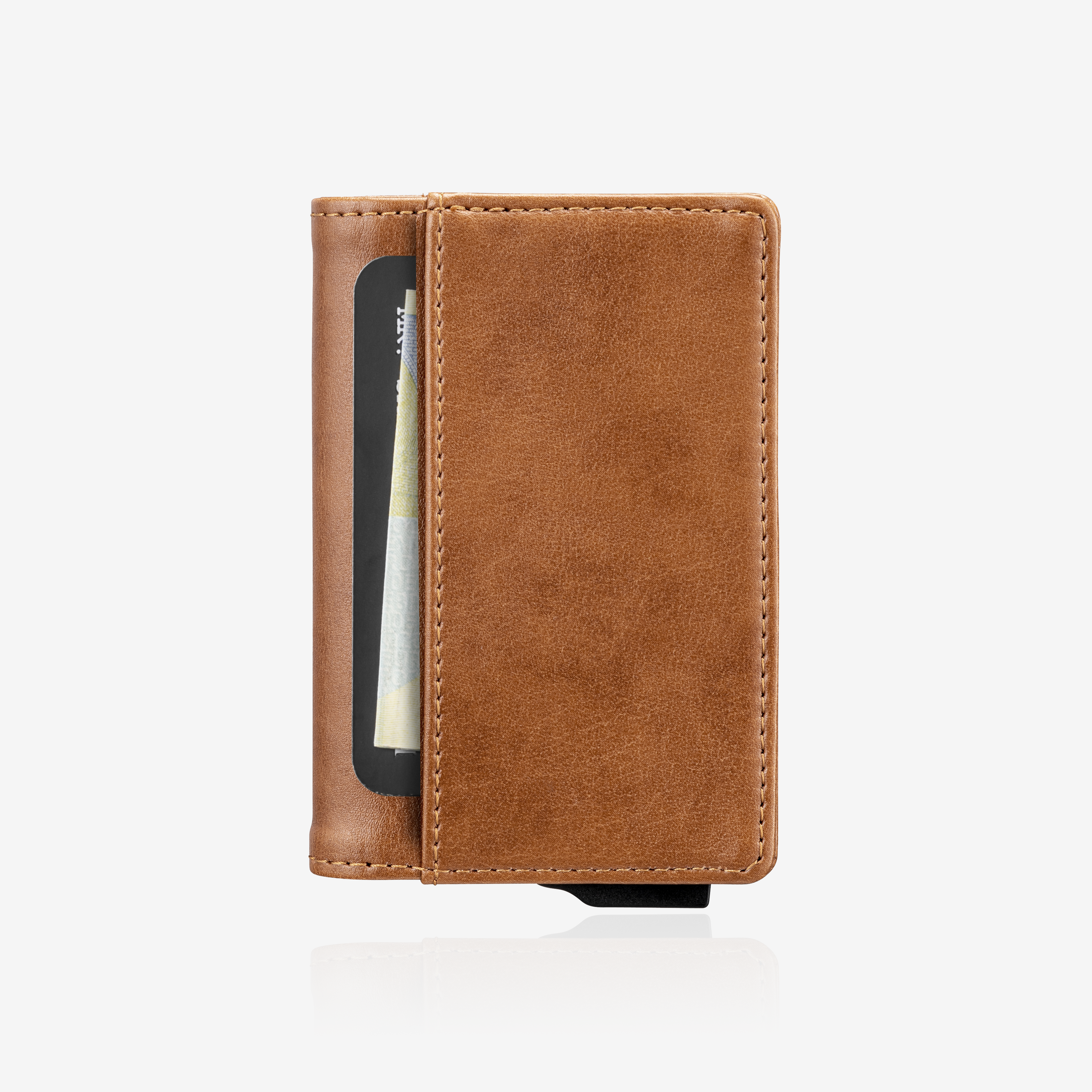 Zipper Premium Wallet Cardholder - Brown
