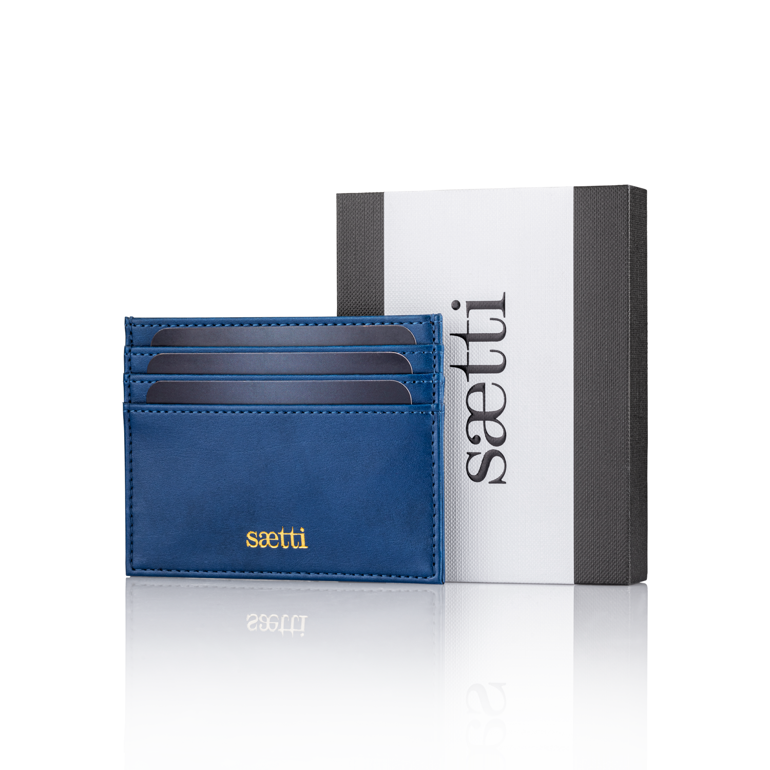 Mini Premium Geldbörse Kartenhalter - Blau
