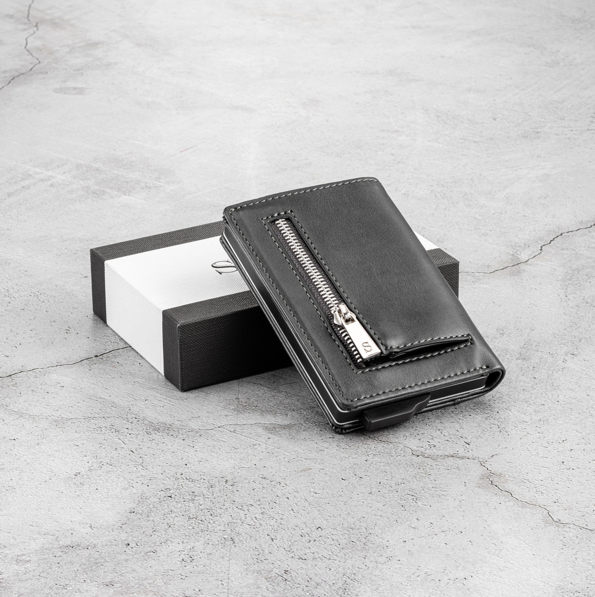 Zipper Premium Wallet Cardholder - Grey