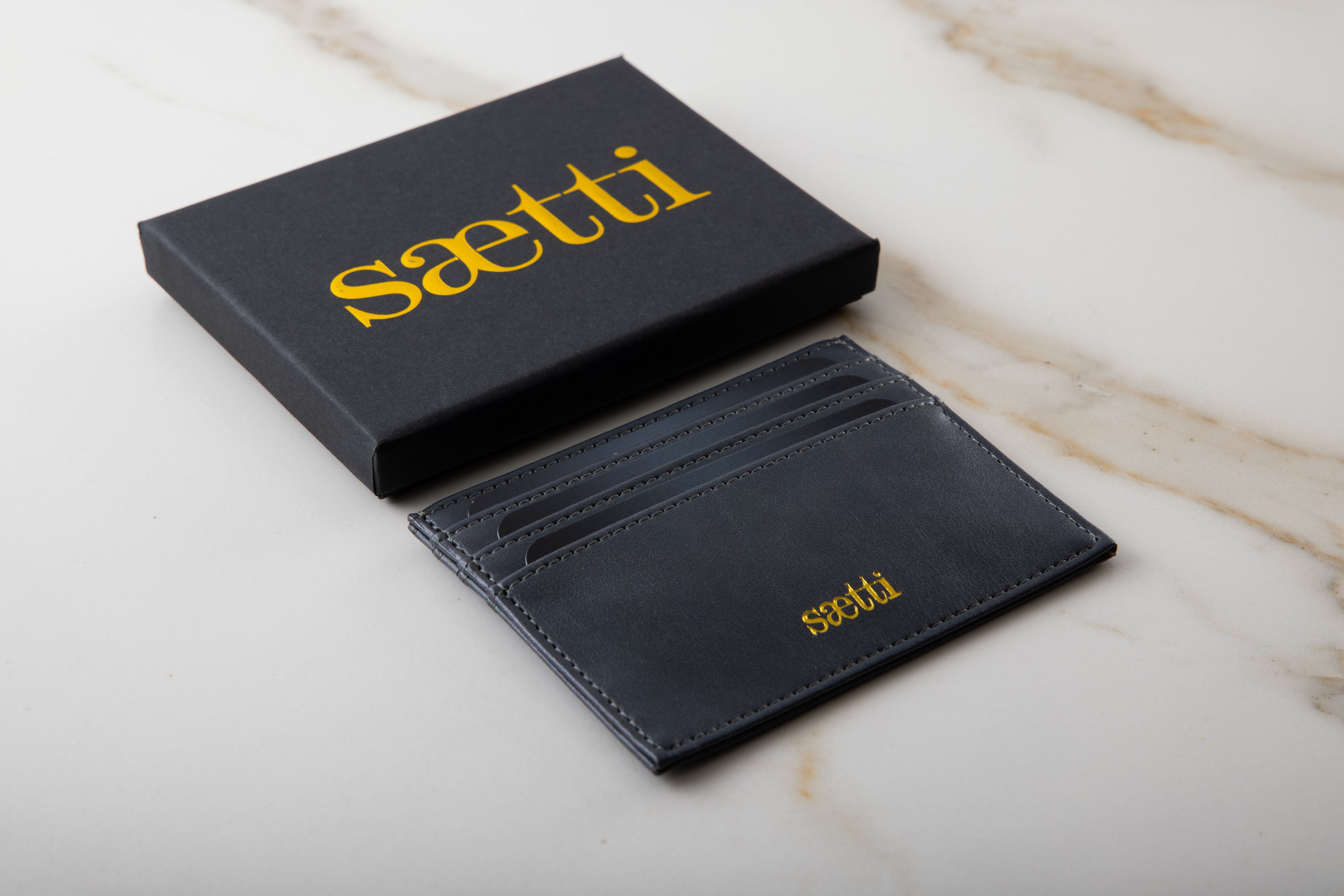 Portefeuille porte-cartes premium Mini - Gris