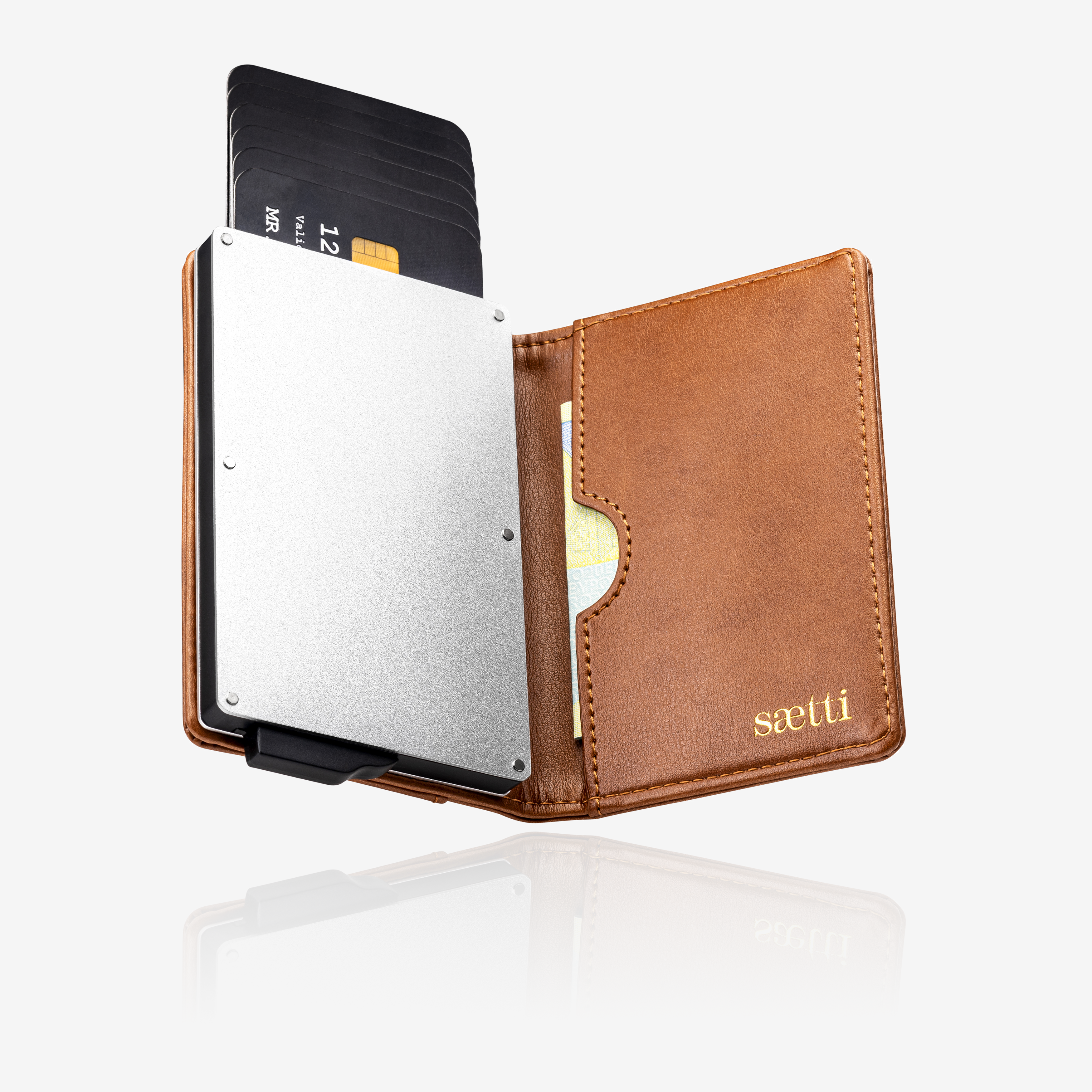 Portefeuille porte-cartes premium - Marron