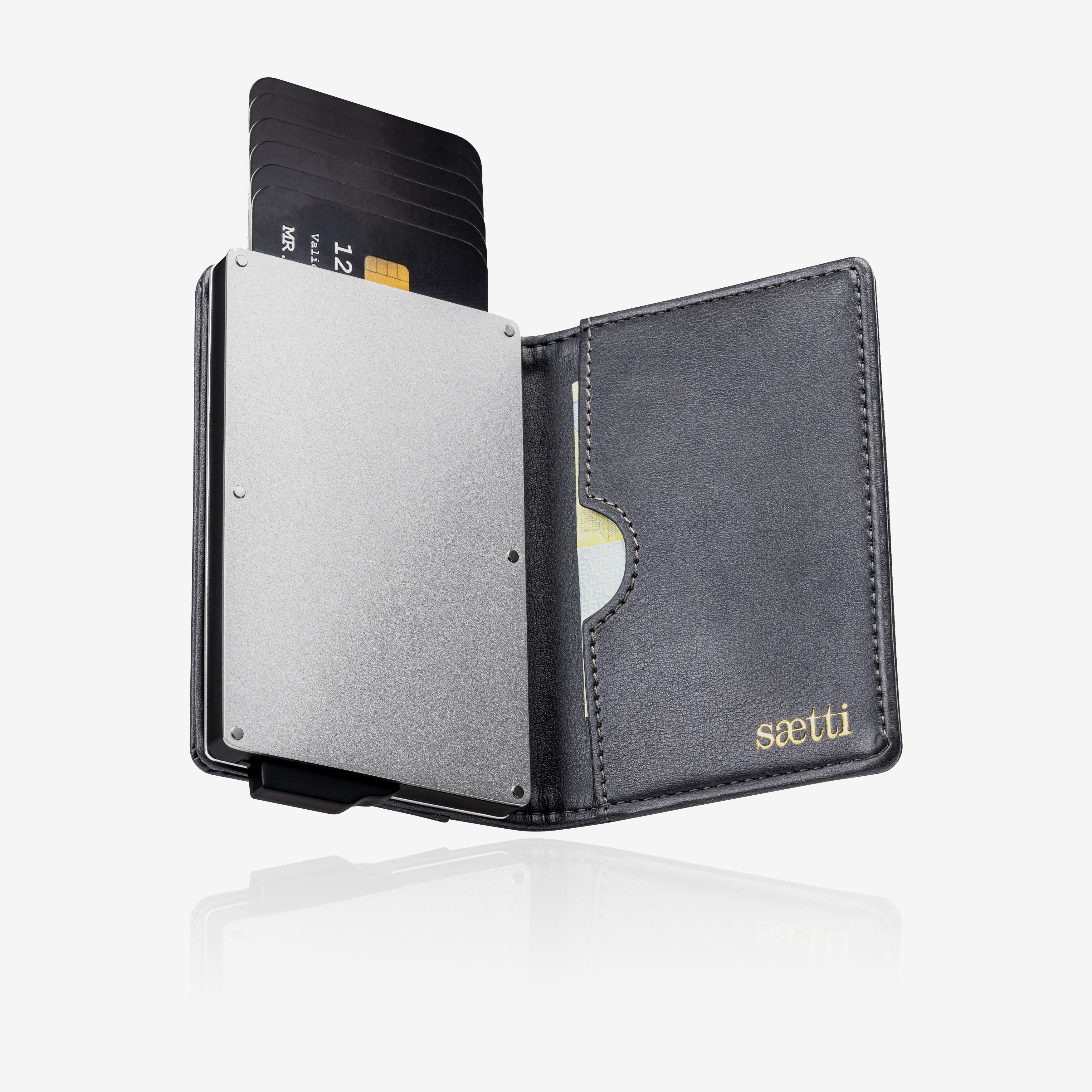 Portefeuille porte-cartes premium - Gris