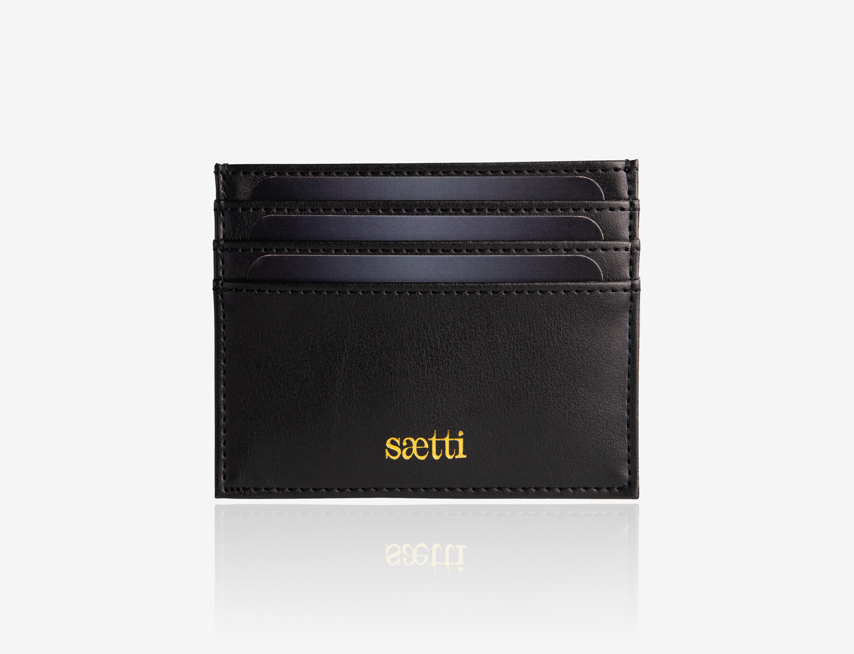 Portefeuille porte-cartes premium Mini - Noir