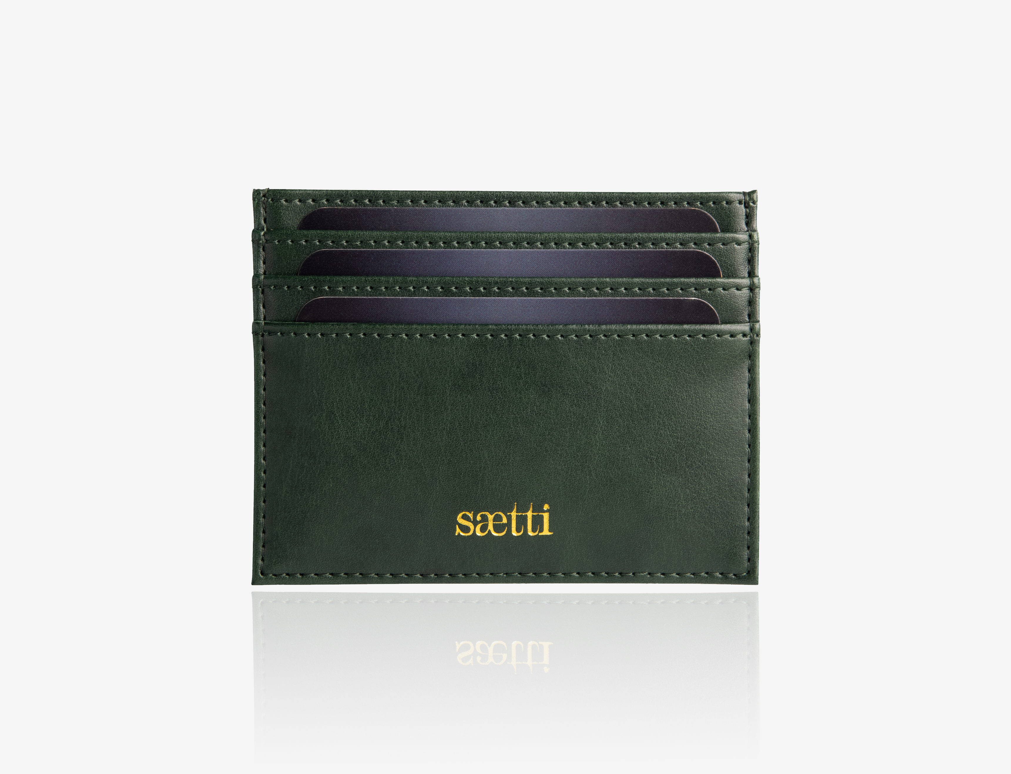 Portefeuille porte-cartes premium Mini - Vert émeraude