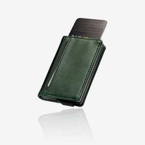 Portefeuille porte-cartes premium - Vert émeraude