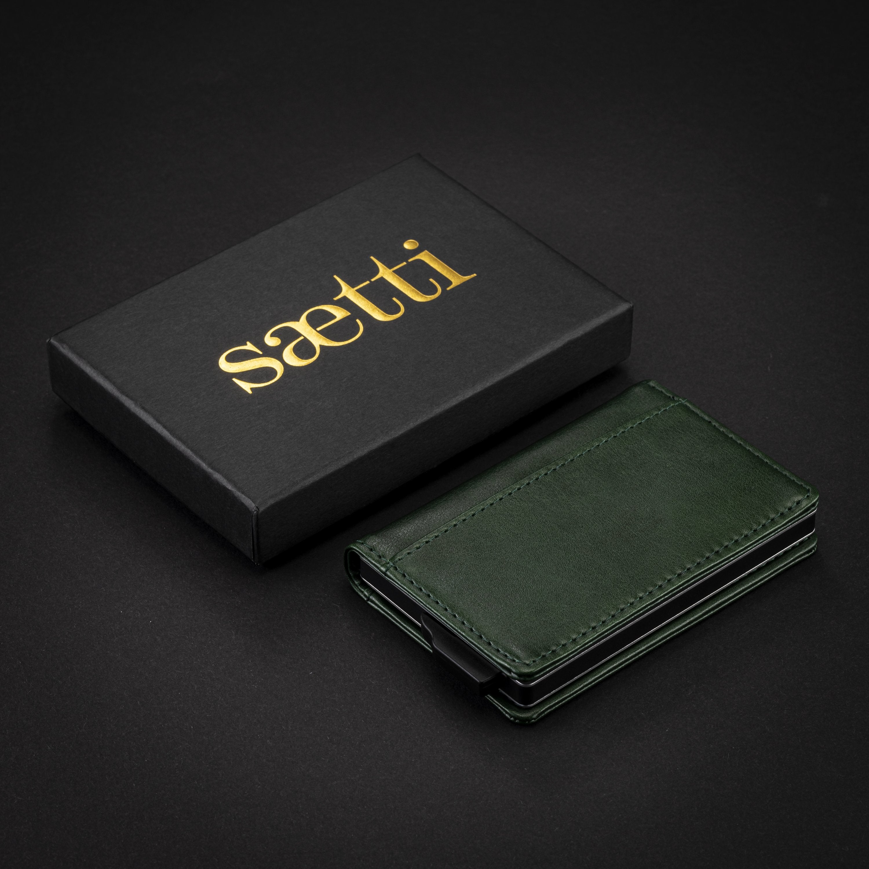Premium Wallet Cardholder - Emerald Green - SAETTI